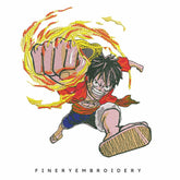 Monkey D. Luffy | One Piece - Animé  - Embroidery Design - FineryEmbroidery